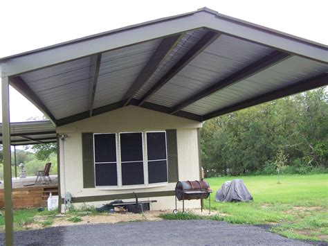 large metal cover over house|mobile home roof covers metal.